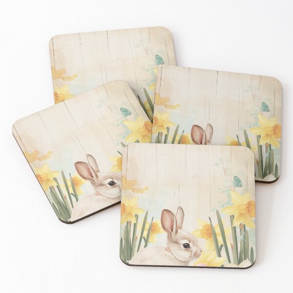 Item preview, Cheerful Bunny Blooms designed and sold by cute-animals99.