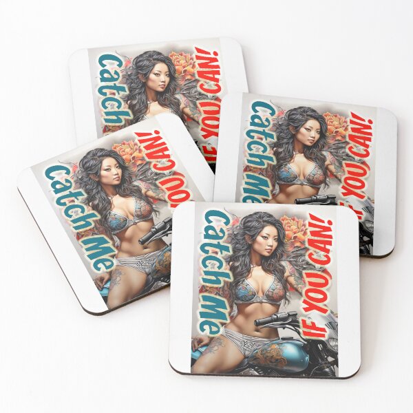 Item preview, Catch Me; Racing; Motorbike Model; designed and sold by StickerApe.