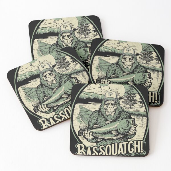 Item preview, Bassquatch! Funny Bigfoot Sasquatch & Bass Fishing Illustration  designed and sold by SantosEstrada.