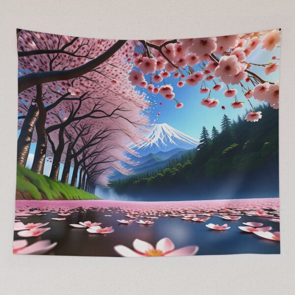 Item preview, Cherry blossoms by the lake designed and sold by LilithsDesires.