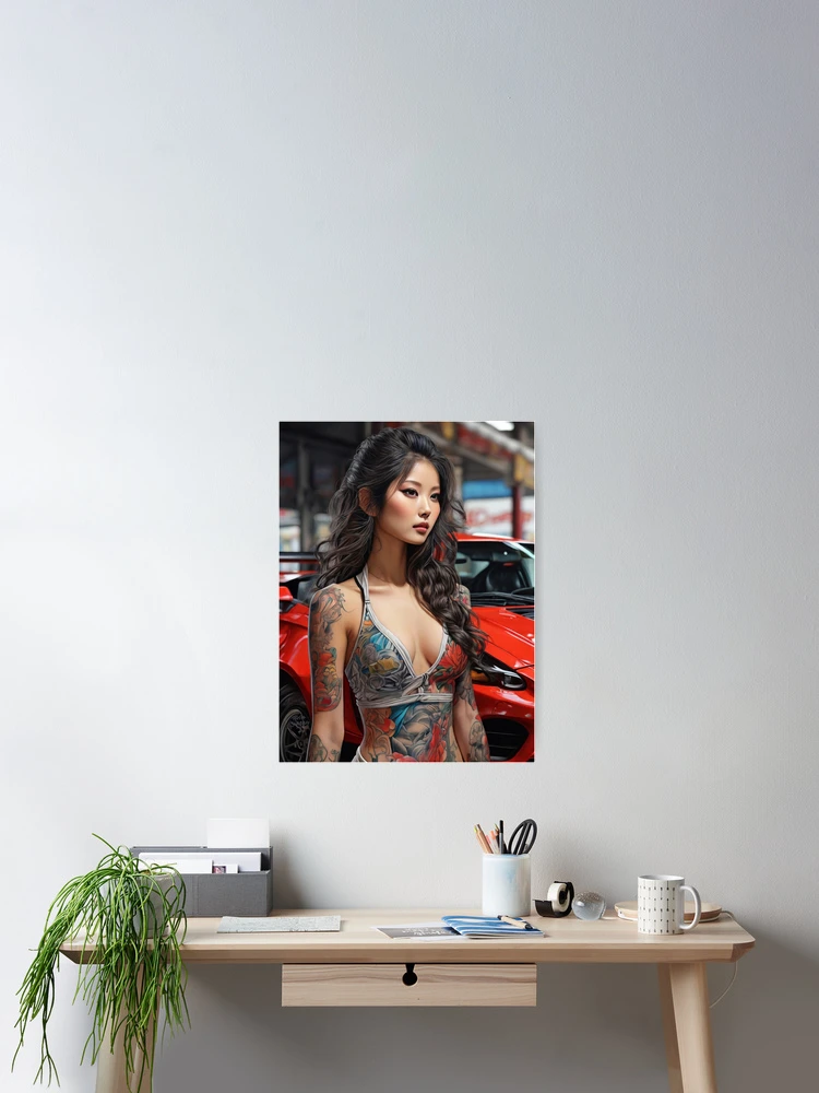 Thumbnail 2 of 3, Poster, Catch Me; Racing; Car Model; designed and sold by StickerApe.