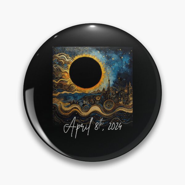 Item preview, Solar Eclipse April 8th 2024 Art designed and sold by rosinskimanual.
