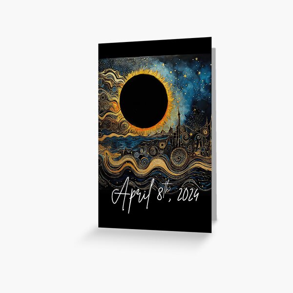 Item preview, Solar Eclipse April 8th 2024 Art designed and sold by rosinskimanual.