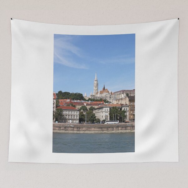 Item preview, Fisherman bastion and buildings on Danube riverside Budapest designed and sold by goceris.