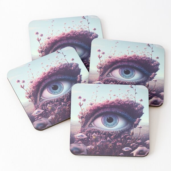 Item preview, Purple floral eye designed and sold by Dreamsinpastel.