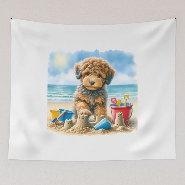 Item preview, Puppy's Beach Day designed and sold by PoodlePuppies.