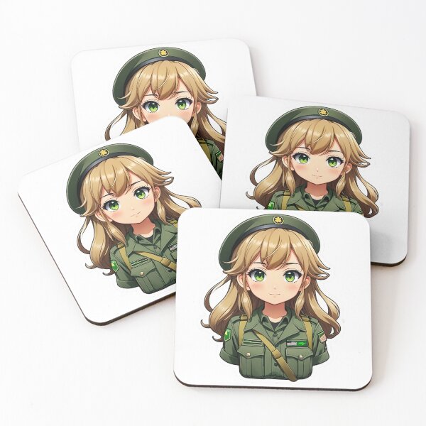 Item preview, Cute Anime Military Girl designed and sold by Bunmigraphics .