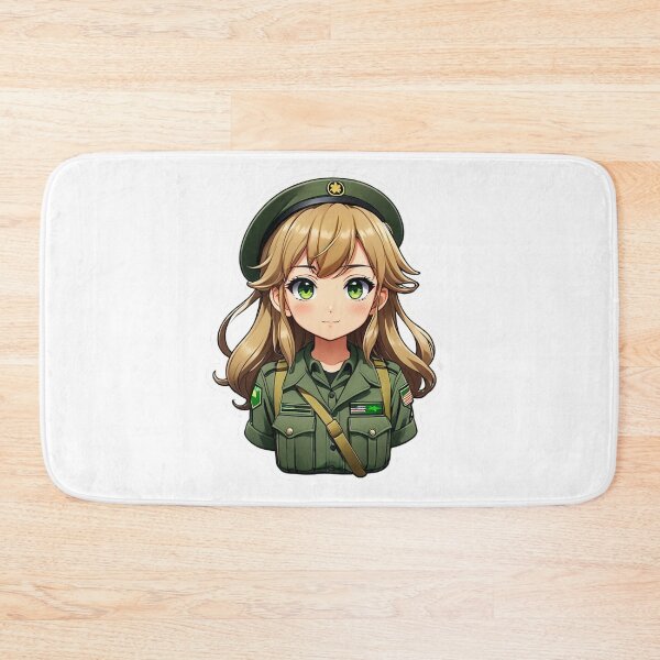 Item preview, Cute Anime Military Girl designed and sold by Bunmigraphics .