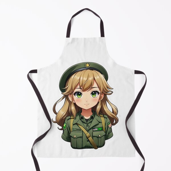 Item preview, Cute Anime Military Girl designed and sold by Bunmigraphics .