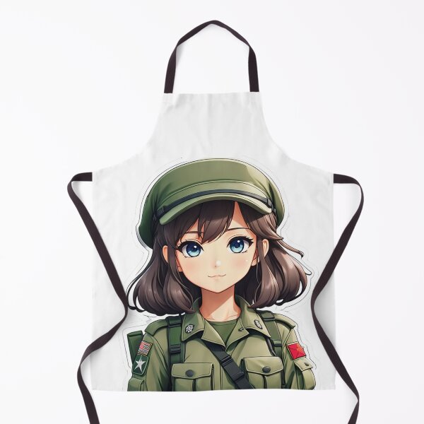 Item preview, Cartoon Anime Soldier Girl Clip Art designed and sold by Bunmigraphics .