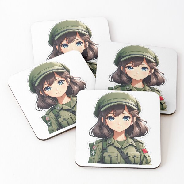 Item preview, Cartoon Anime Soldier Girl Clip Art designed and sold by Bunmigraphics .