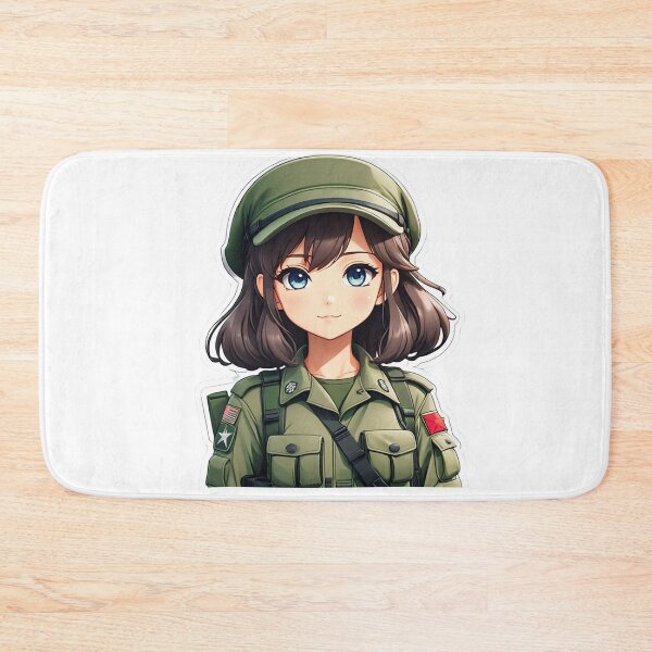 Item preview, Cartoon Anime Soldier Girl Clip Art designed and sold by Bunmigraphics .