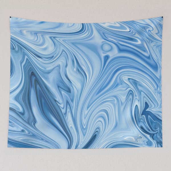 Item preview, Blue Water Silk Marble designed and sold by Ekaterina Chernova.
