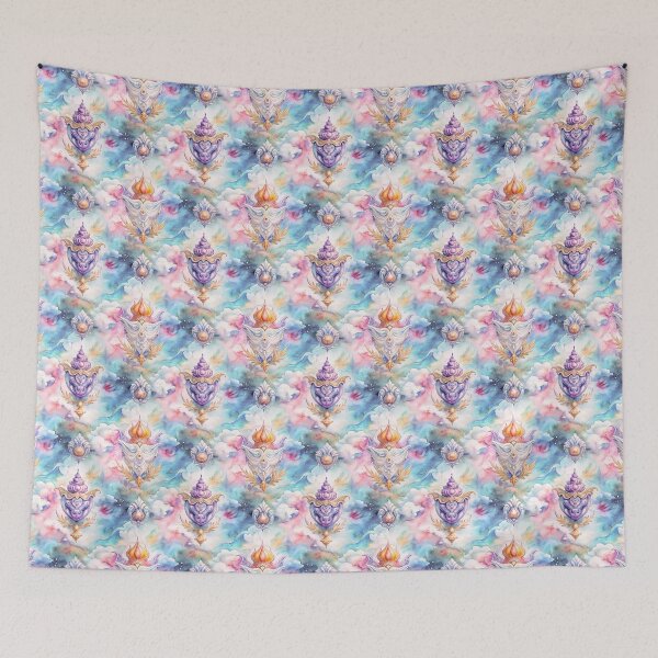 Item preview, Multicolored seamless pattern in eastern and russian style design designed and sold by fotoryum.