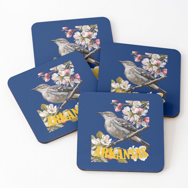 Item preview, Arkansas Northern Mockingbird Surrounded by Apple Blossom designed and sold by taiche.