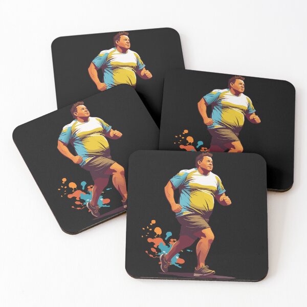 Item preview, Funny Overweight Runner Fitness designed and sold by LuminOrb.