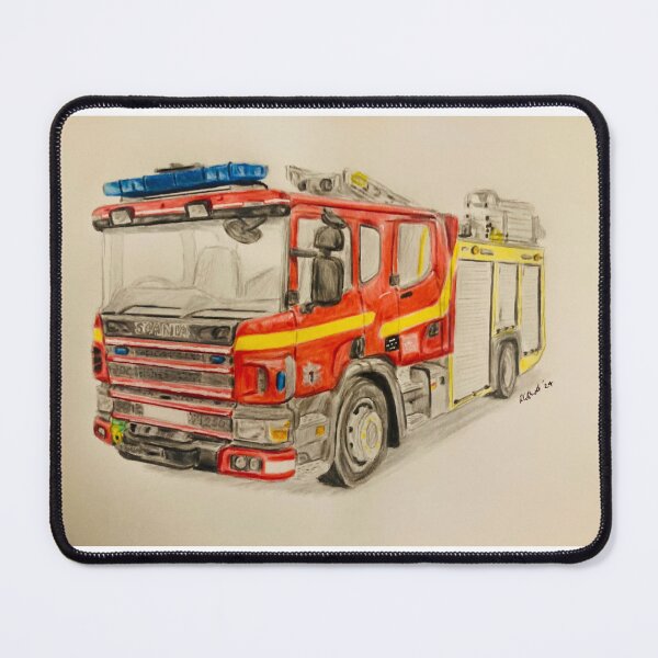 Item preview, Norfolk Fire truck designed and sold by Truck drawing art.