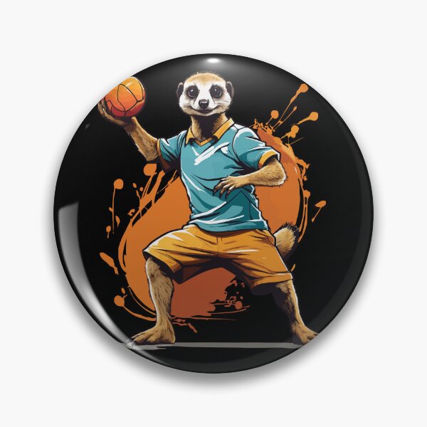 Item preview, Meerkat handball player streetwear style designed and sold by LuminOrb.
