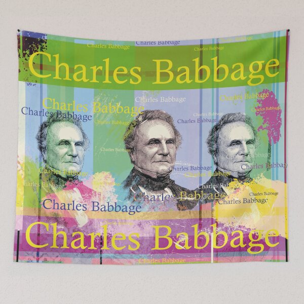 Item preview, Charles Babbage Portrait designed and sold by Mauswohn.