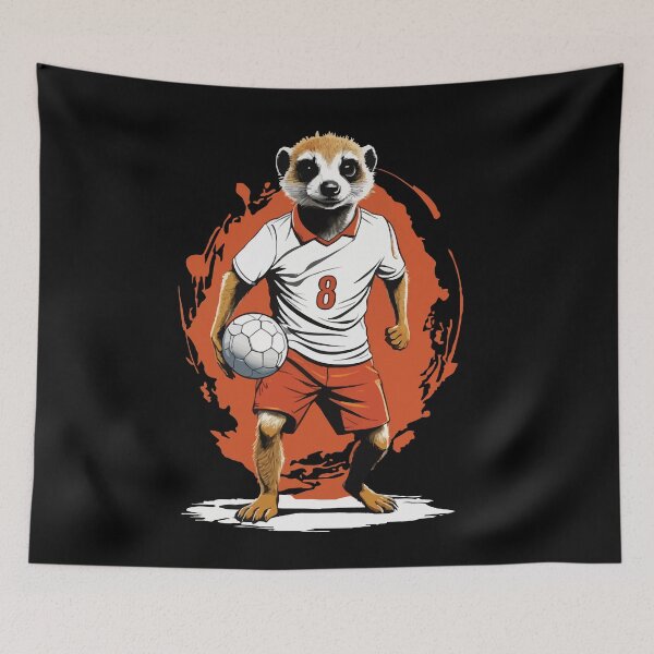 Item preview, Meerkat handball player streetwear style designed and sold by LuminOrb.