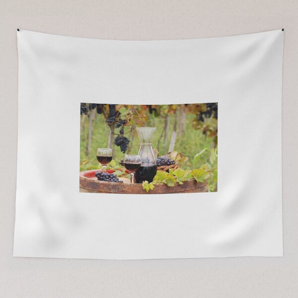 Item preview, red wine on wooden barrel autumn season designed and sold by goceris.