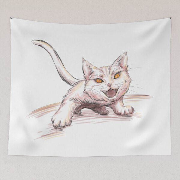 Item preview, Angry cat getting ready to fight designed and sold by Satakorn.