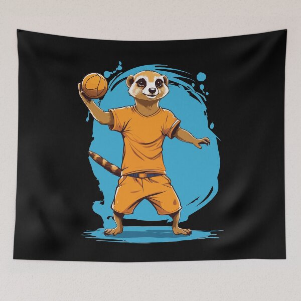 Item preview, Meerkat Handball Player Streetwear Aesthetic designed and sold by LuminOrb.
