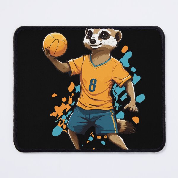 Item preview, Meerkat handball player streetwear style designed and sold by LuminOrb.