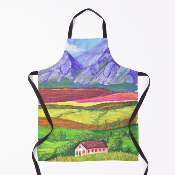 Item preview, Toscana hills and mountains landscape - gouashe painting designed and sold by Wolshebnaja.