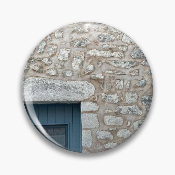 Item preview, Facade of an old house with a blue door. Old textured door in a stone wall in Greece. designed and sold by TaniaArtDesign.