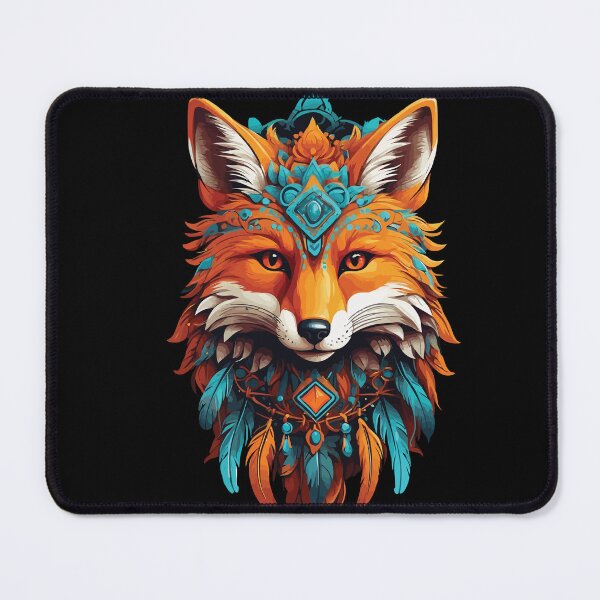 Item preview, Fox Spiritual Mandala Animal Dream Catcher Design designed and sold by LuminOrb.