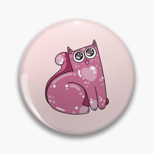 Item preview, Cute Pink Kitty With Sparkly Eyes designed and sold by Julia Sol.
