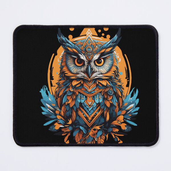 Item preview, Owl Spiritual Mandala Animal Dream Catcher designed and sold by LuminOrb.
