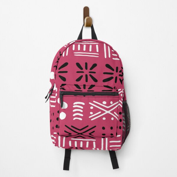 Item preview, pink bogolan fabric designed and sold by Wolagno.