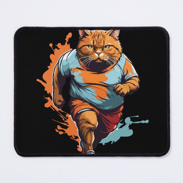 Item preview, Funny fat cat streetwear jogging look designed and sold by LuminOrb.
