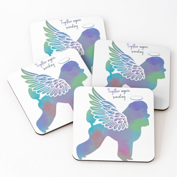 Item preview, Poodle Angel Wings Rainbow Bridge Pet Loss keepsakes designed and sold by ElizInspires.