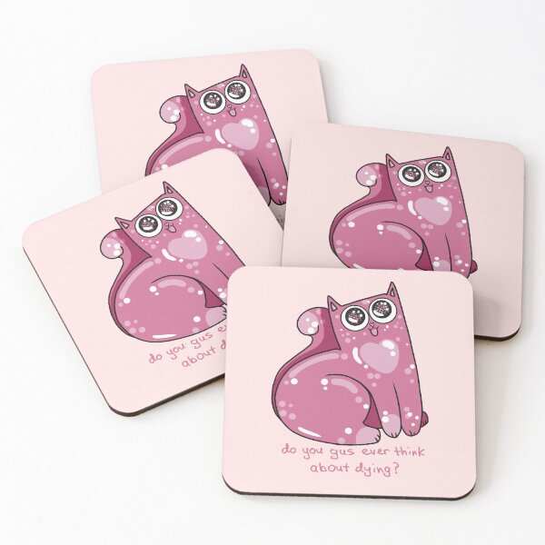 Item preview, Cute Pink Kitty With Sparkly Eyes Thoughts designed and sold by Julia Sol.