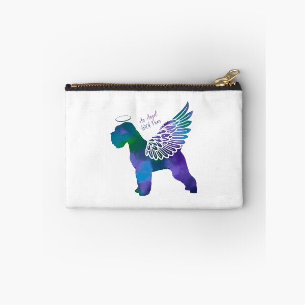 Item preview, Schnauzer Angel Wings Rainbow Bridge Pet Loss keepsakes designed and sold by ElizInspires.