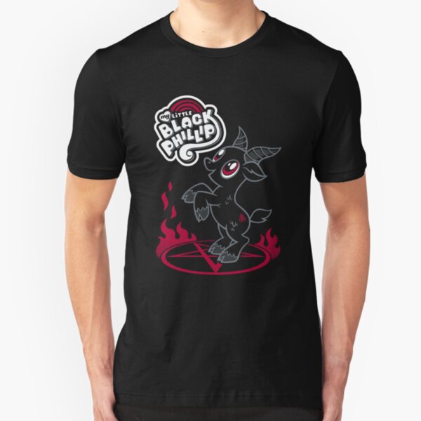 My Little Black Phillip - Creepy Cute Goth - Witch Slim Fit T-Shirt