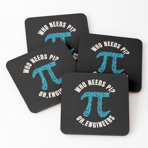 Item preview, Who Needs Pi? Oh.Engineers Funny Pi day 3.14 math sign  designed and sold by MotivaChic.