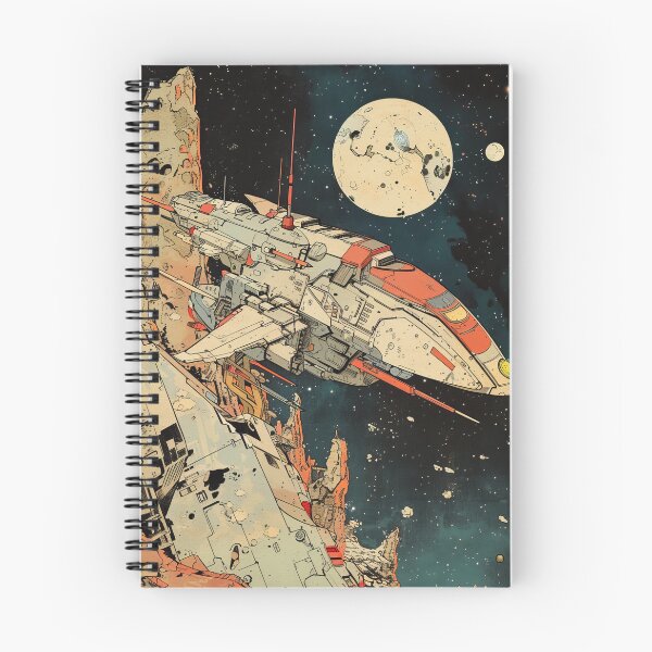 Item preview, Spacefarer's Ukiyo-e Journal designed and sold by Retro Type.