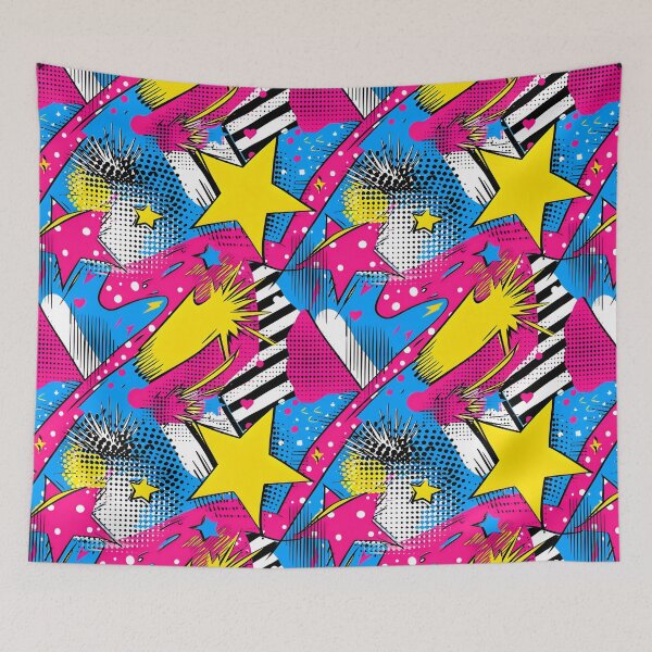 Item preview, Colorful Abstract POP Art comic Star designed and sold by EmeraldeaArt.