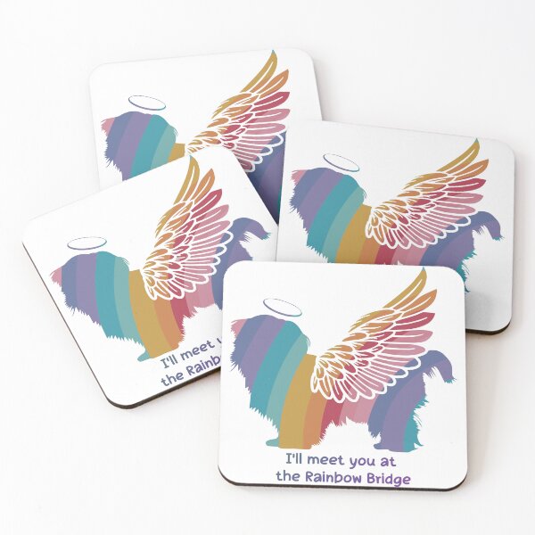 Item preview, Shih Tzu Angel Wings Rainbow Bridge Pet Loss keepsakes designed and sold by ElizInspires.