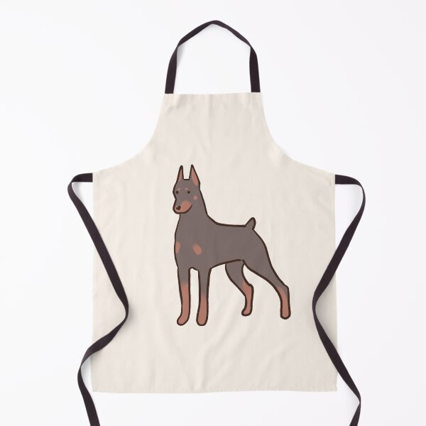 Artikelvorschau, Braune Dobermann-Illustration entworfen und verkauft von Mayarart.