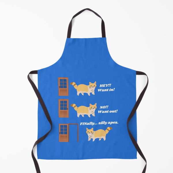 Item preview, Ginger Cats and Doors (White Letters, Blue Background) designed and sold by Icefyre-Art.