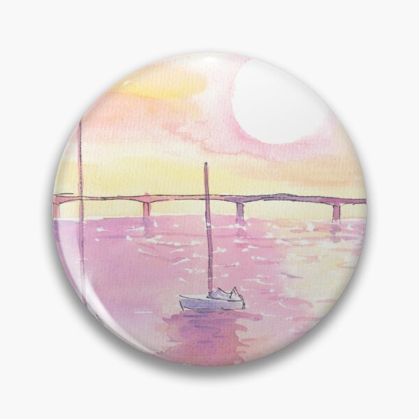 Item preview, Typical Florida Scene with Causeway Sea and Sun designed and sold by artshop77.