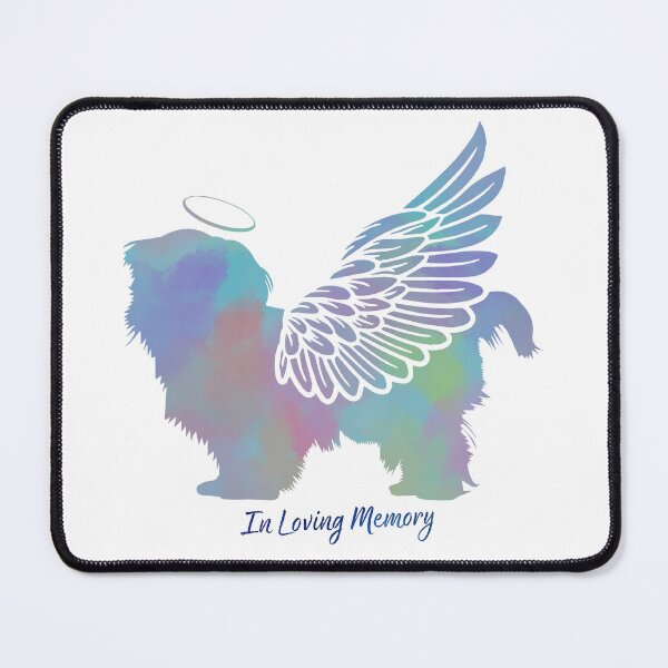 Item preview, Shih Tzu Angel Wings Rainbow Bridge Pet Loss keepsakes designed and sold by ElizInspires.