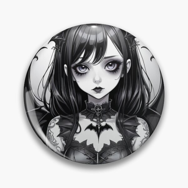 Artikelvorschau, Goth Girl süße Illustration 37 entworfen und verkauft von Lady Goth.