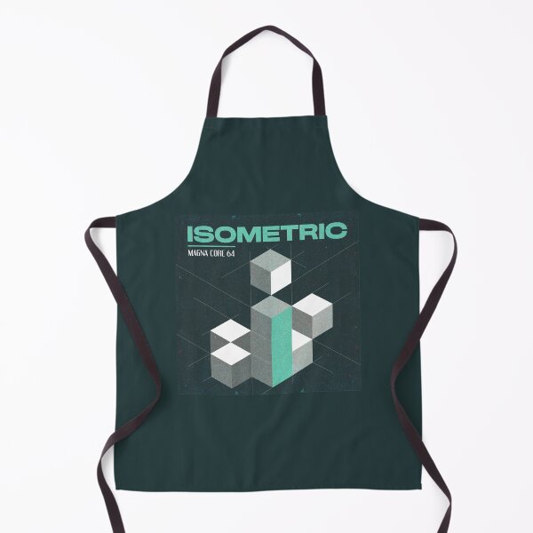 Item preview, Isometric Album Cover Poster in Retro Futuristic Style designed and sold by NicoletaDesigns.
