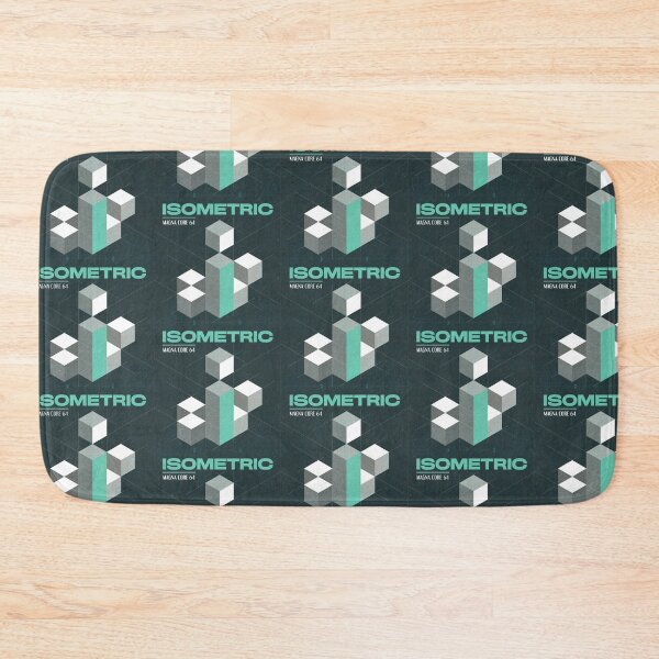 Item preview, Isometric Album Cover Poster in Retro Futuristic Style designed and sold by NicoletaDesigns.